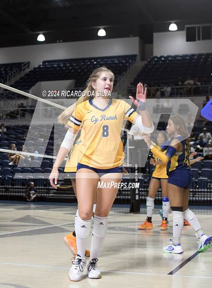 Thumbnail 3 in Cypress Ranch vs The Woodlands (UIL Volleyball 6A D1 Area) photogallery.