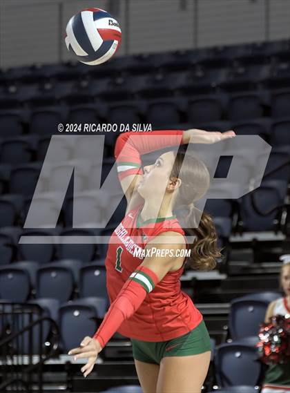 Thumbnail 2 in Cypress Ranch vs The Woodlands (UIL Volleyball 6A D1 Area) photogallery.