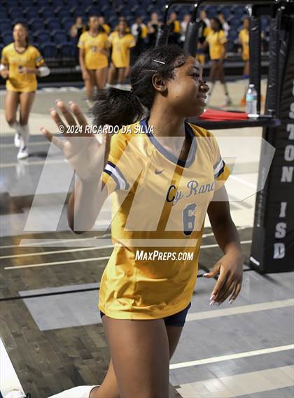 Thumbnail 2 in Cypress Ranch vs The Woodlands (UIL Volleyball 6A D1 Area) photogallery.