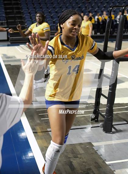 Thumbnail 3 in Cypress Ranch vs The Woodlands (UIL Volleyball 6A D1 Area) photogallery.