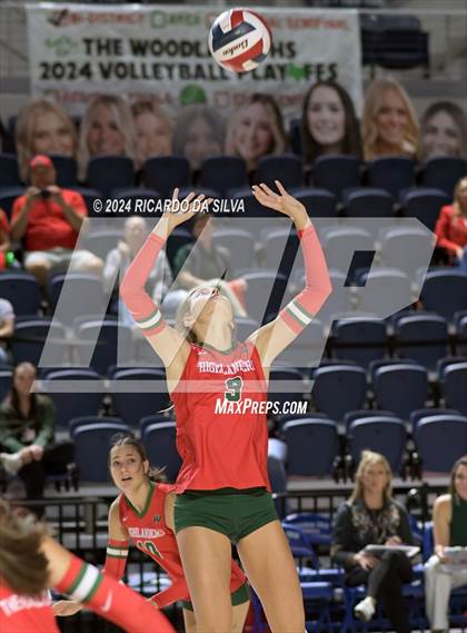 Thumbnail 2 in Cypress Ranch vs The Woodlands (UIL Volleyball 6A D1 Area) photogallery.