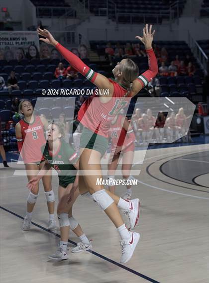 Thumbnail 3 in Cypress Ranch vs The Woodlands (UIL Volleyball 6A D1 Area) photogallery.