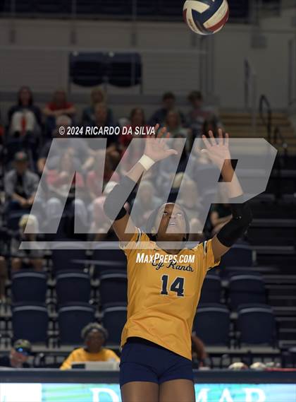 Thumbnail 1 in Cypress Ranch vs The Woodlands (UIL Volleyball 6A D1 Area) photogallery.