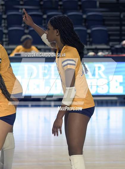 Thumbnail 3 in Cypress Ranch vs The Woodlands (UIL Volleyball 6A D1 Area) photogallery.