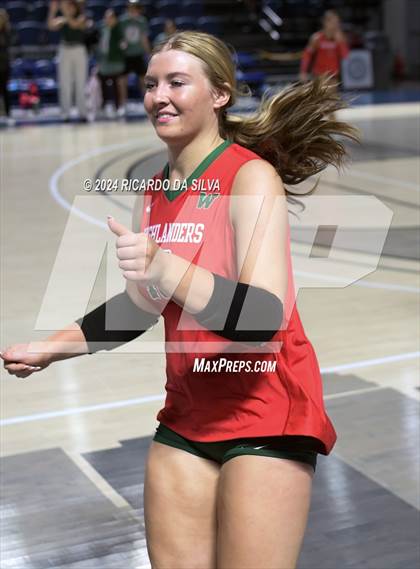 Thumbnail 2 in Cypress Ranch vs The Woodlands (UIL Volleyball 6A D1 Area) photogallery.