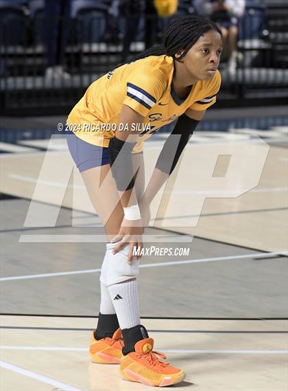 Thumbnail 2 in Cypress Ranch vs The Woodlands (UIL Volleyball 6A D1 Area) photogallery.