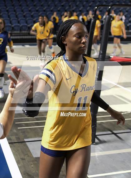 Thumbnail 1 in Cypress Ranch vs The Woodlands (UIL Volleyball 6A D1 Area) photogallery.