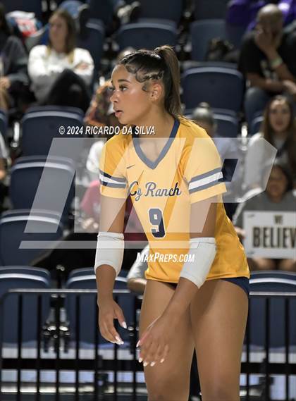 Thumbnail 1 in Cypress Ranch vs The Woodlands (UIL Volleyball 6A D1 Area) photogallery.