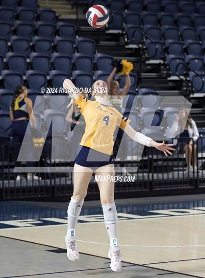 Thumbnail 2 in Cypress Ranch vs The Woodlands (UIL Volleyball 6A D1 Area) photogallery.