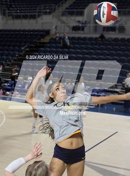 Thumbnail 1 in Cypress Ranch vs The Woodlands (UIL Volleyball 6A D1 Area) photogallery.