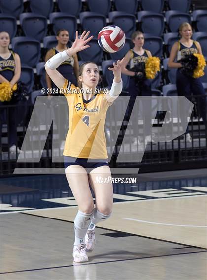 Thumbnail 3 in Cypress Ranch vs The Woodlands (UIL Volleyball 6A D1 Area) photogallery.