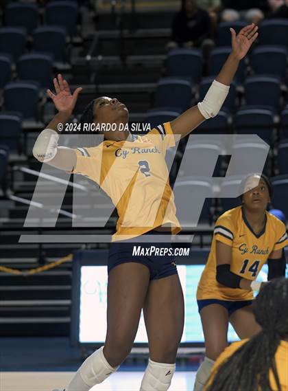 Thumbnail 2 in Cypress Ranch vs The Woodlands (UIL Volleyball 6A D1 Area) photogallery.