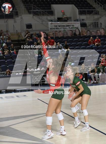 Thumbnail 2 in Cypress Ranch vs The Woodlands (UIL Volleyball 6A D1 Area) photogallery.