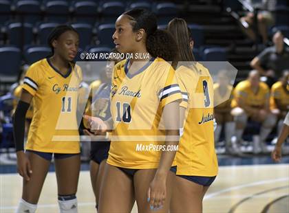 Thumbnail 2 in Cypress Ranch vs The Woodlands (UIL Volleyball 6A D1 Area) photogallery.