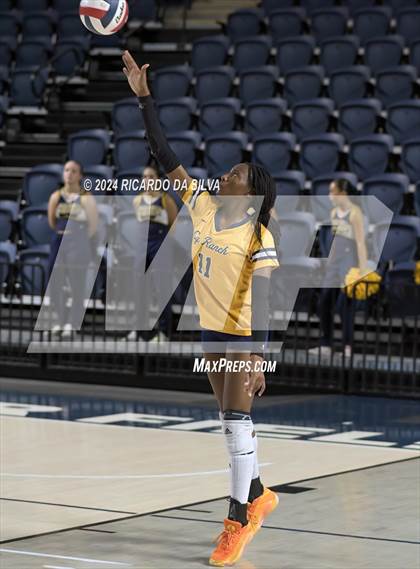 Thumbnail 2 in Cypress Ranch vs The Woodlands (UIL Volleyball 6A D1 Area) photogallery.