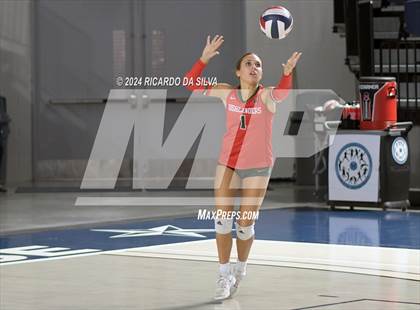 Thumbnail 3 in Cypress Ranch vs The Woodlands (UIL Volleyball 6A D1 Area) photogallery.