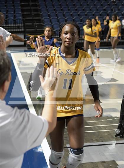 Thumbnail 2 in Cypress Ranch vs The Woodlands (UIL Volleyball 6A D1 Area) photogallery.