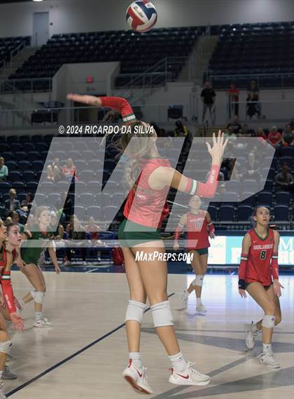 Thumbnail 2 in Cypress Ranch vs The Woodlands (UIL Volleyball 6A D1 Area) photogallery.