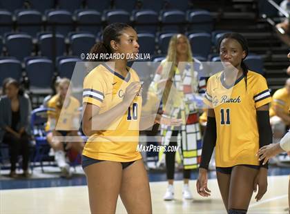 Thumbnail 3 in Cypress Ranch vs The Woodlands (UIL Volleyball 6A D1 Area) photogallery.