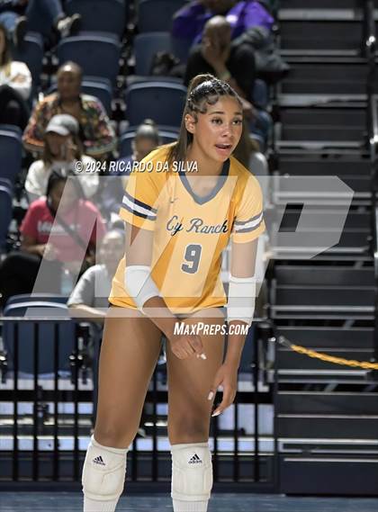 Thumbnail 2 in Cypress Ranch vs The Woodlands (UIL Volleyball 6A D1 Area) photogallery.
