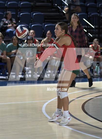 Thumbnail 1 in Cypress Ranch vs The Woodlands (UIL Volleyball 6A D1 Area) photogallery.