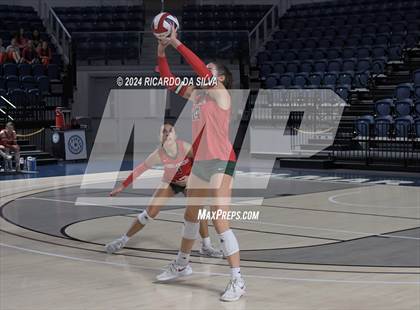 Thumbnail 3 in Cypress Ranch vs The Woodlands (UIL Volleyball 6A D1 Area) photogallery.