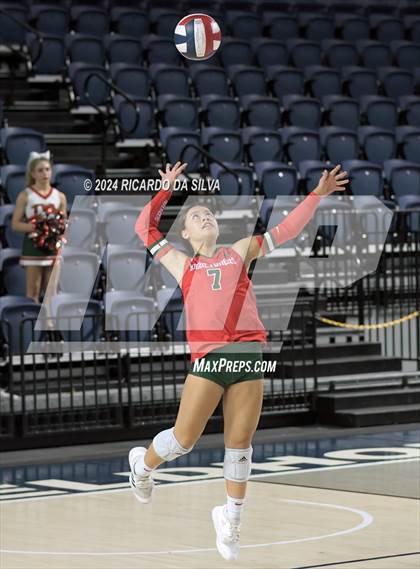 Thumbnail 3 in Cypress Ranch vs The Woodlands (UIL Volleyball 6A D1 Area) photogallery.