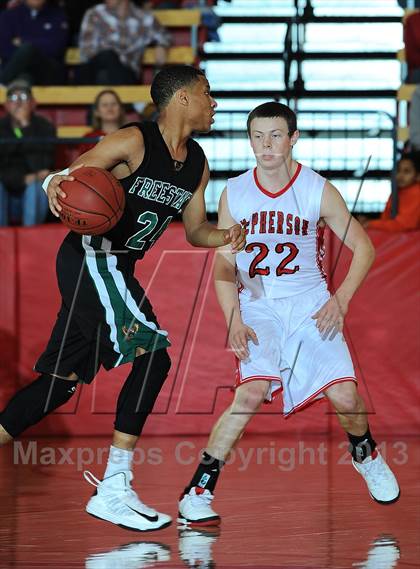 Thumbnail 3 in Lawrence Free State vs. McPherson  (McPherson Invitational 1st Round) photogallery.