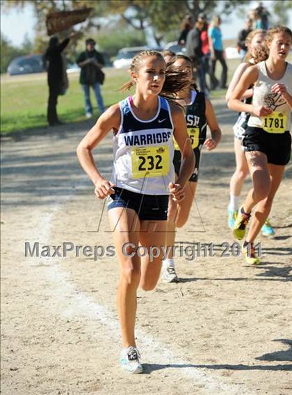 Thumbnail 1 in CIF State Cross Country Championships (Girls Division III) photogallery.