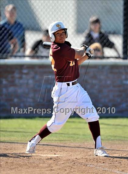 Thumbnail 1 in Salpointe Catholic vs. Esperanza (Diamond Sports National Classic) photogallery.
