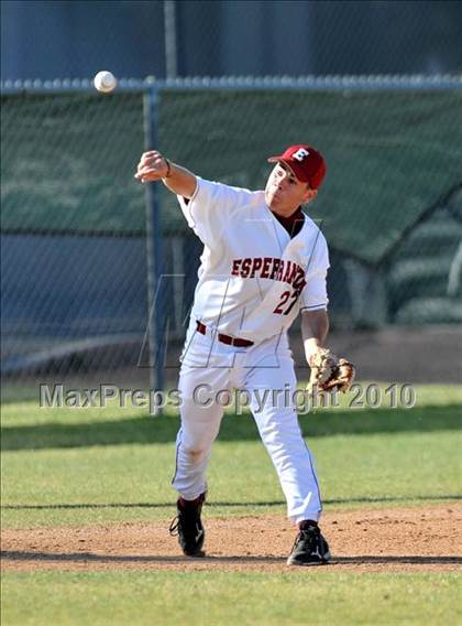 Thumbnail 1 in Salpointe Catholic vs. Esperanza (Diamond Sports National Classic) photogallery.