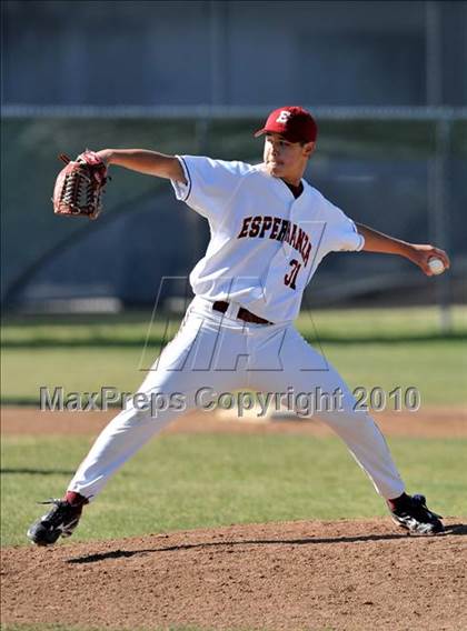 Thumbnail 1 in Salpointe Catholic vs. Esperanza (Diamond Sports National Classic) photogallery.