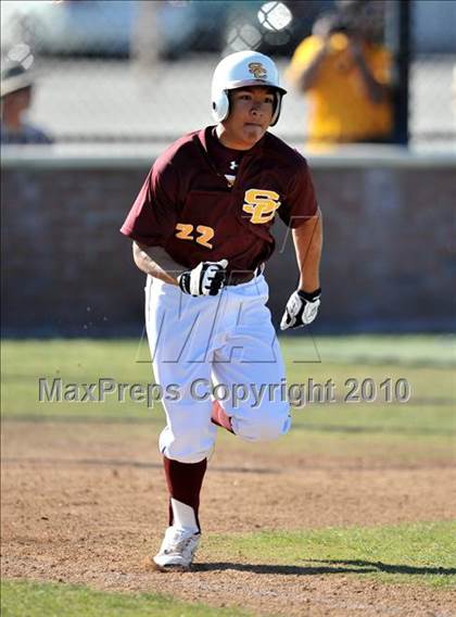 Thumbnail 1 in Salpointe Catholic vs. Esperanza (Diamond Sports National Classic) photogallery.