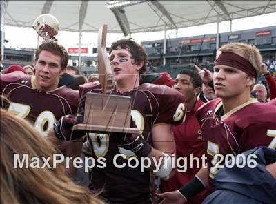 Thumbnail 2 in Cardinal Newman vs Oaks Christian (D3 State Final) photogallery.