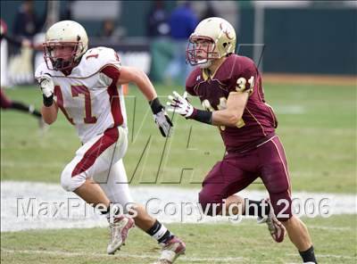 Thumbnail 1 in Cardinal Newman vs Oaks Christian (D3 State Final) photogallery.