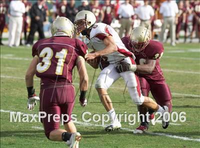 Thumbnail 2 in Cardinal Newman vs Oaks Christian (D3 State Final) photogallery.