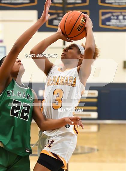 Thumbnail 3 in Bishop McNamara @ St. Mary's (Nike Tournament of Champions)  photogallery.