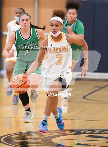 Thumbnail 3 in Bishop McNamara @ St. Mary's (Nike Tournament of Champions)  photogallery.