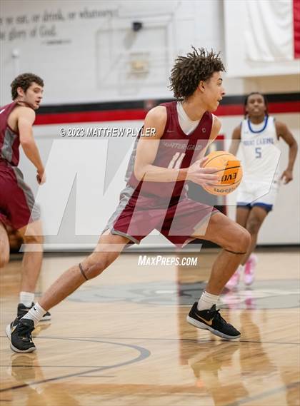 Thumbnail 1 in Porter-Gaud vs. Our Lady of Mount Carmel (Berean Christmas Showcase) photogallery.