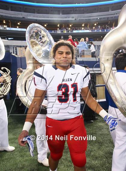 Thumbnail 1 in Allen vs. Keller Central (UIL 6A Division 1 Region I Bi-District Playoff) photogallery.