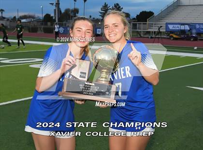 Thumbnail 3 in Xavier College Prep vs. Hamilton (AIA 6A Final - Awards) photogallery.