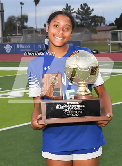 Thumbnail 2 in Xavier College Prep vs. Hamilton (AIA 6A Final - Awards) photogallery.