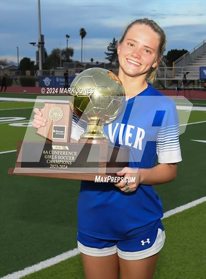 Thumbnail 1 in Xavier College Prep vs. Hamilton (AIA 6A Final - Awards) photogallery.