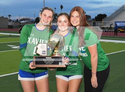 Thumbnail 3 in Xavier College Prep vs. Hamilton (AIA 6A Final - Awards) photogallery.
