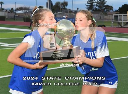 Thumbnail 2 in Xavier College Prep vs. Hamilton (AIA 6A Final - Awards) photogallery.