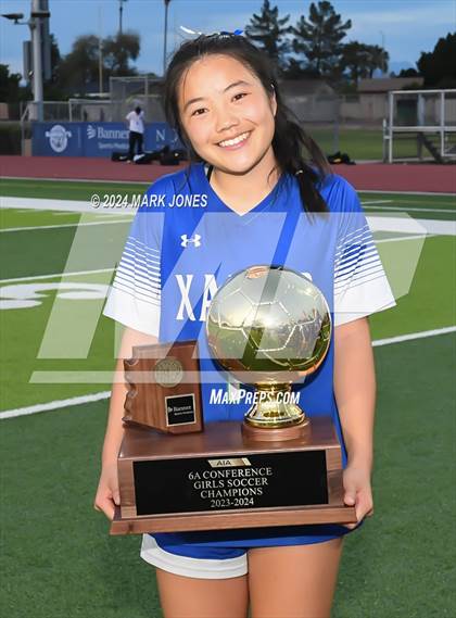Thumbnail 3 in Xavier College Prep vs. Hamilton (AIA 6A Final - Awards) photogallery.