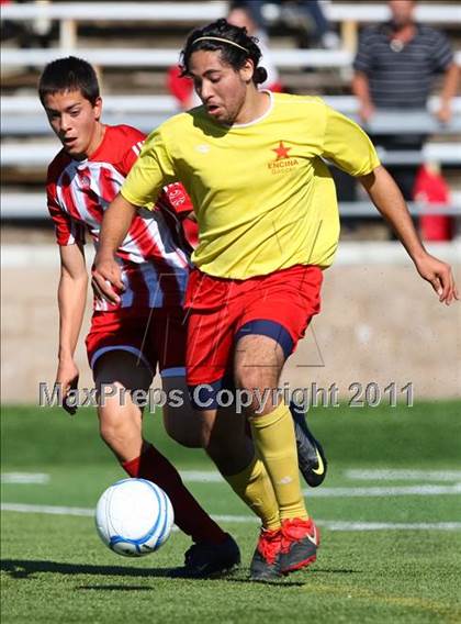Thumbnail 3 in Gustine vs. Encina Prep (CIF SJS D6 Final) photogallery.