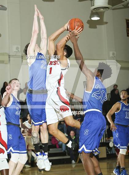 Thumbnail 1 in Riverside vs Saunders (MLK Showcase) photogallery.