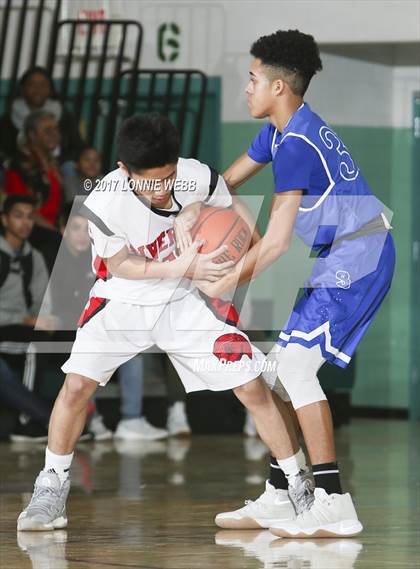 Thumbnail 1 in Riverside vs Saunders (MLK Showcase) photogallery.