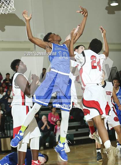 Thumbnail 2 in Riverside vs Saunders (MLK Showcase) photogallery.